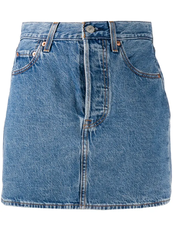 straight jean skirt
