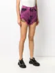 RedValentino acid wash denim shorts