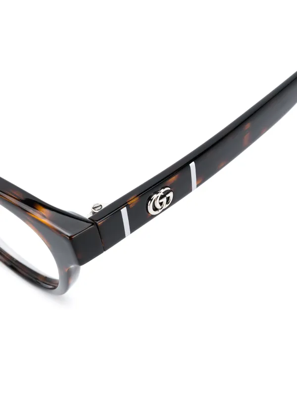 gucci white frame glasses