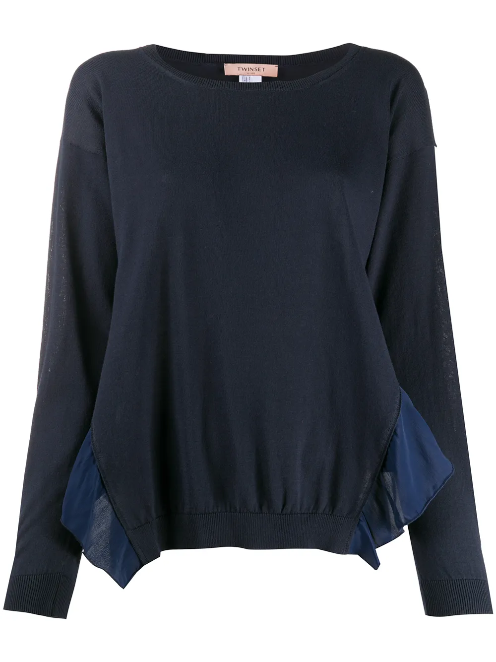 Twin-Set Pullover Mit Rüschensaum TEvKl KfewA Twin-Set Pullover Mit Rüschensaum TEvKl KfewA