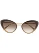 الصورة 1 من Alexander McQueen Eyewear نظارة شمسية بإطار عين القطة