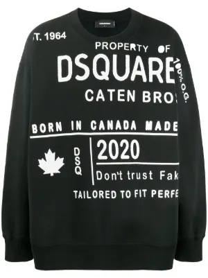 White hot sale dsquared sweatshirt