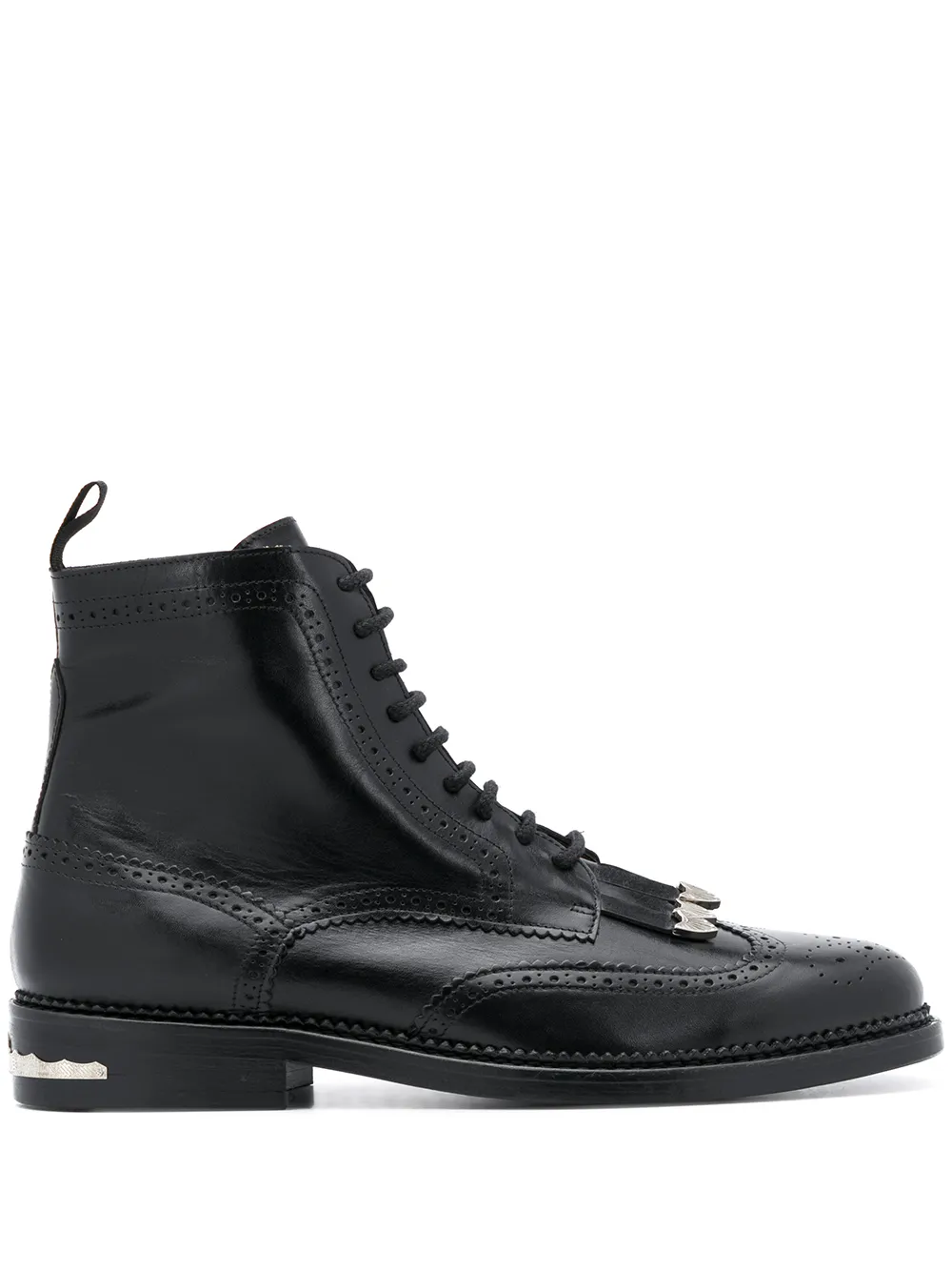 

Toga Virilis botines con flecos - Negro