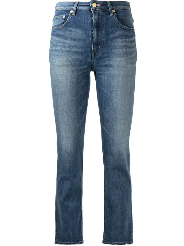 Rose Quartz Cropped Jeans - Farfetch