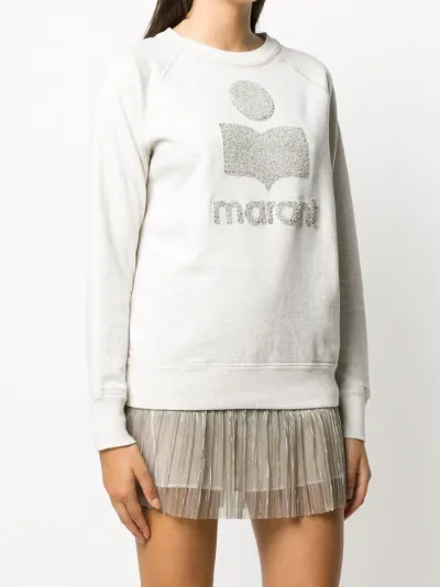 flocked logo sweatshirt | Isabel Marant 
