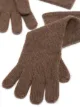 Totême Brown cashmere gloves