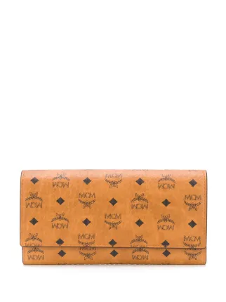 MCM スタッズ付き長財布 ブラウン　箱付き 高い素材 MCM 箱付き ブラウン スタッズ付き長財布 小物 - 小物