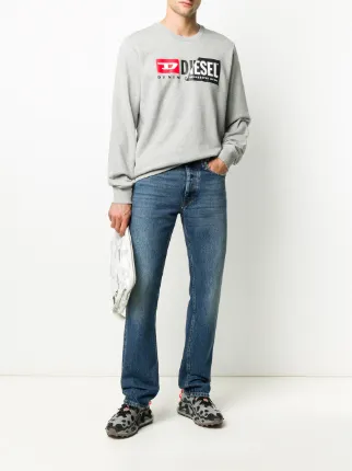 S-Girk-Cuty spliced-panel cotton sweatshirt展示图