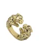 Cartier pre-owned 18kt yellow gold enamel double Panthère ring