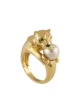 Immagine 1 di Cartier Anello Pre-owned Panthère in oro 18kt con perla
