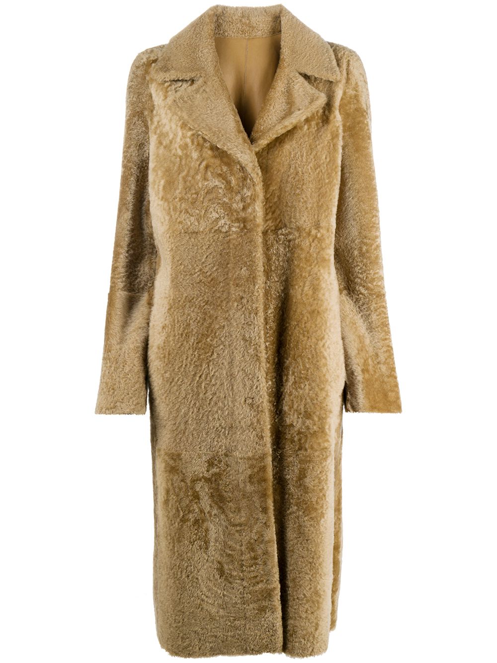 фото Drome reversible long shearling coat