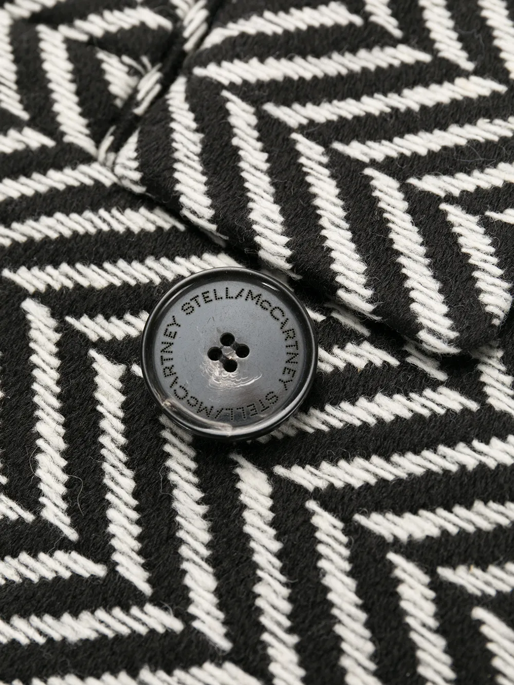 Black and white online herringbone jacket