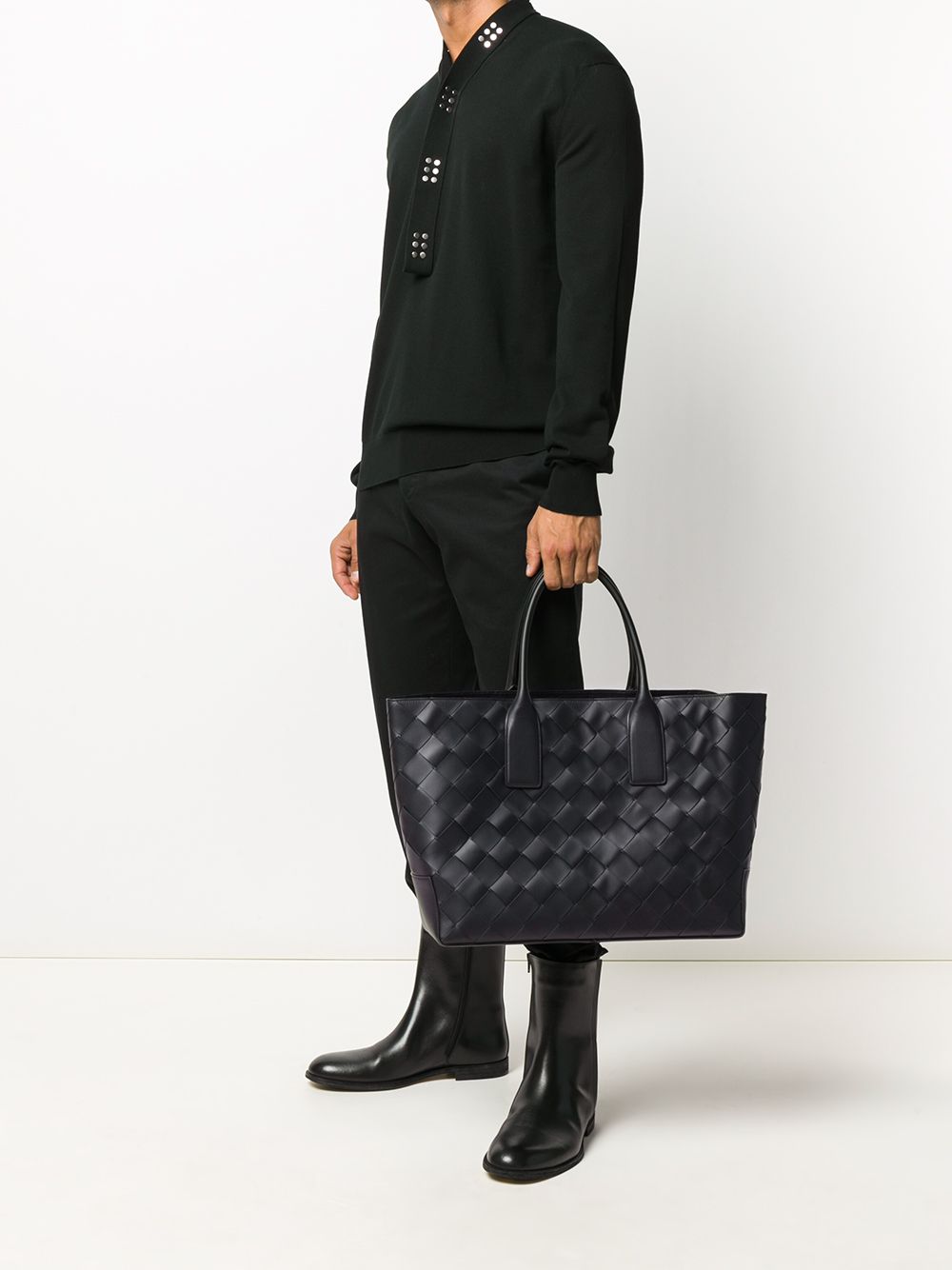 фото Bottega veneta intrecciato weave tote bag