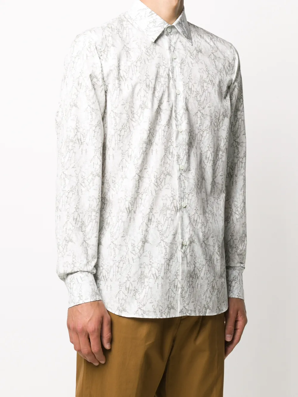 Camisa con estampado de robots Prada por 607€ Compra Camisa con estampado de robots Prada por 607€ Compra