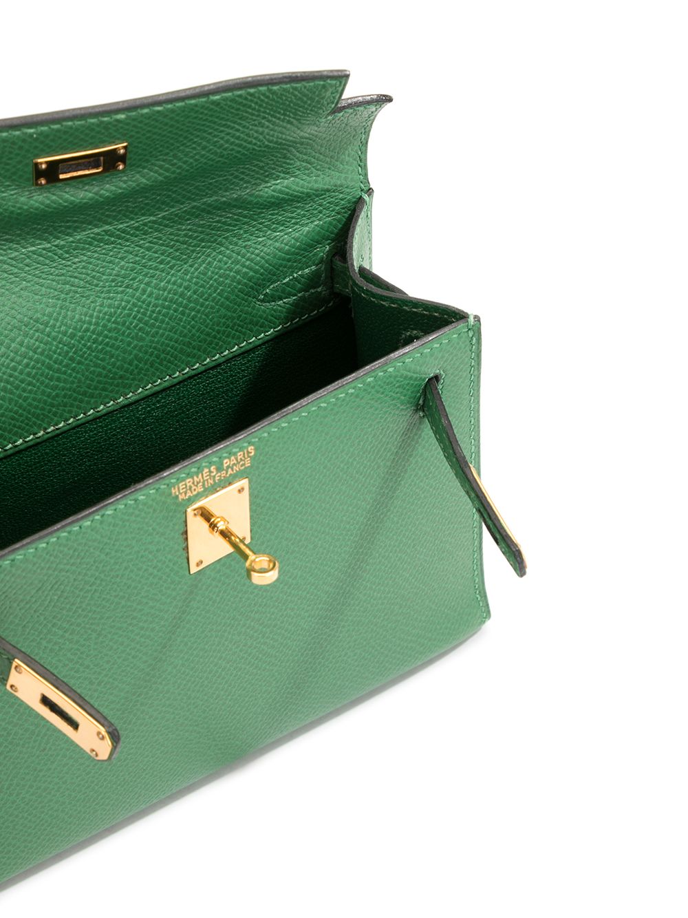 Hermès Pre-Owned Mini Kelly Shoulder Bag in Green