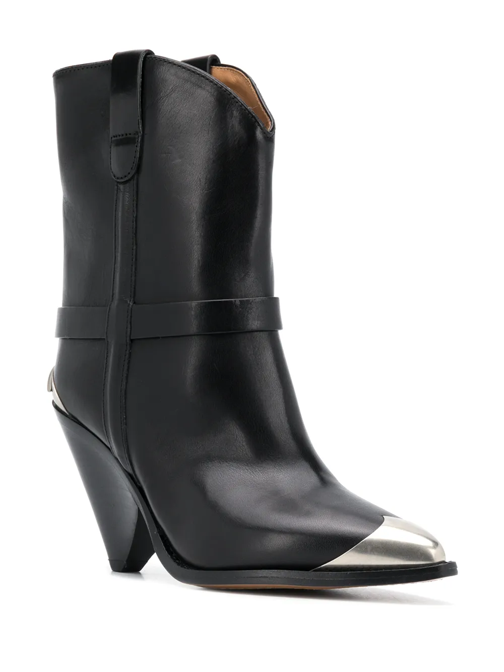 ISABEL MARANT Lamsy cone-heel Boots - Farfetch