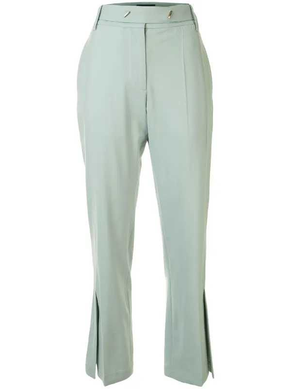 split flared trousers