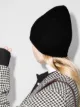 Image 2 of Totême black cashmere beanie hat