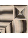 TOTEME geometric monogram print silk scarf - Neutrals