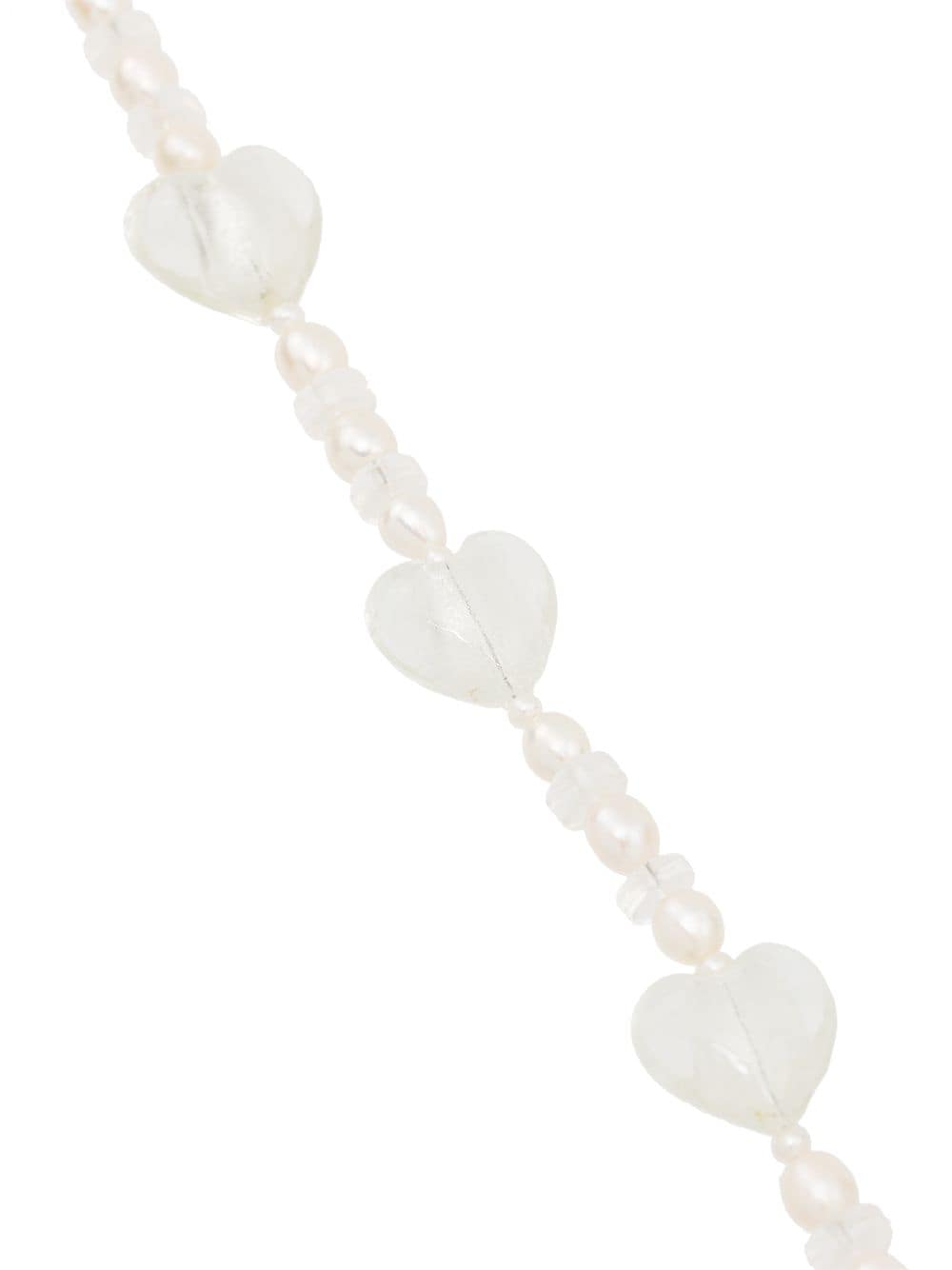 фото Brinker & eliza gold vermeil forever young pearl heart necklace