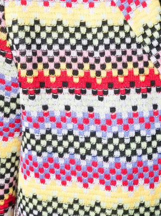 patchwork knitted blazer展示图