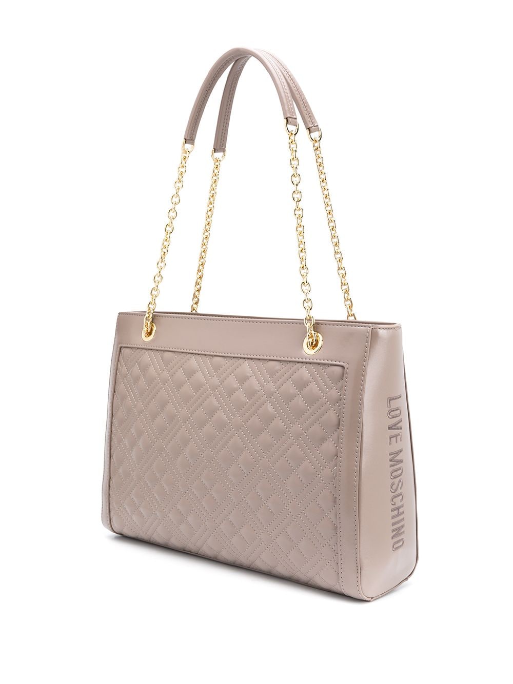 love moschino quilted shopper