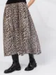 GANNI leopard-print peter pan collar dress