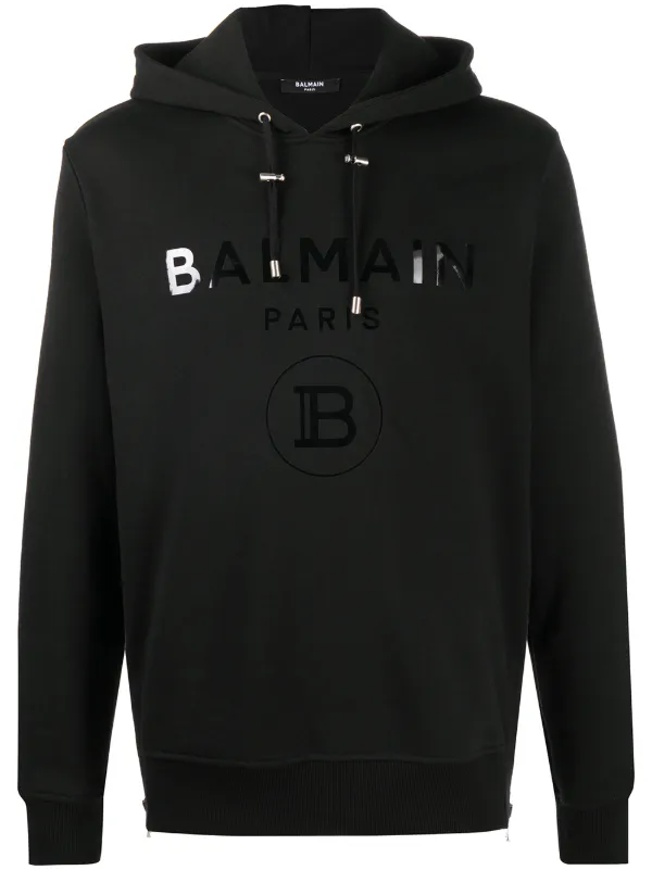 balmain black hoodie