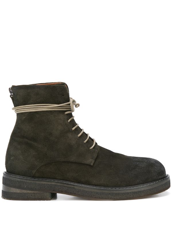 suede lace up ankle boots