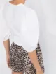 GANNI puff sleeves wrap blouse