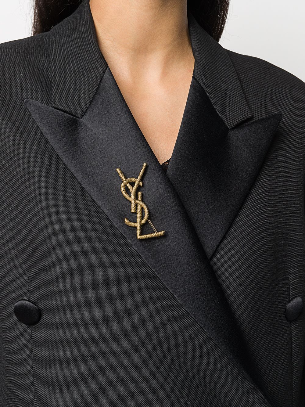 фото Saint laurent opyum rope brooch