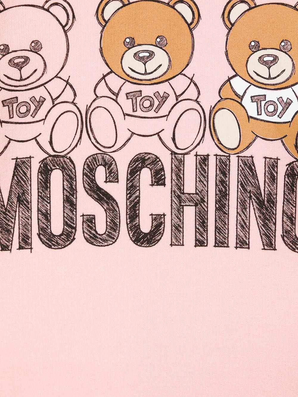 фото Moschino kids комбинезон для новорожденного с принтом