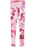 Balenciaga high-waist printed leggings - White