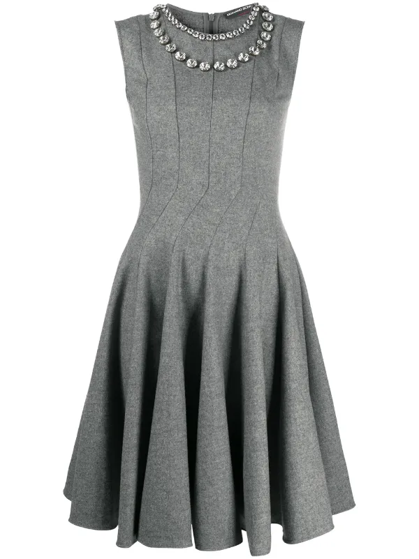 embellished swing dress