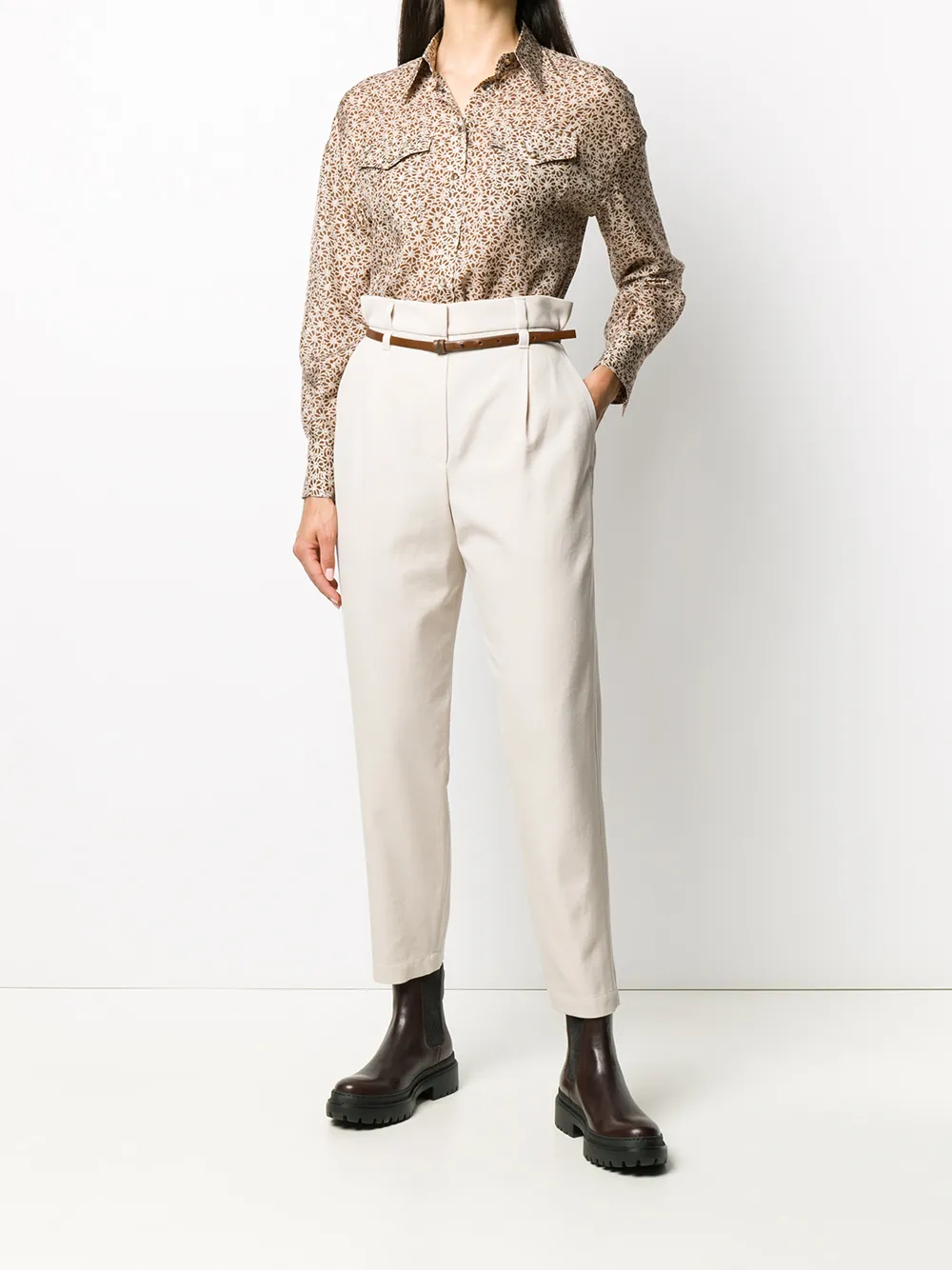 Brunello Cucinelli tapered cropped trousers | Tapered Pants | Image 2