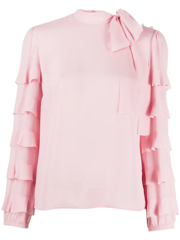Red Valentino ラッフルスリーブ ブラウス 通販 Farfetch