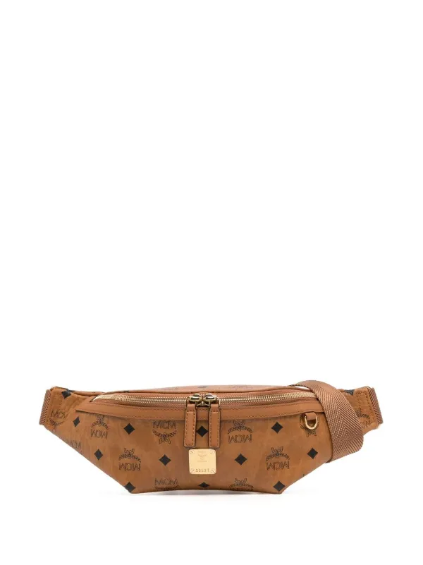 Mini Fursten Belt Bag in Visetos Cognac