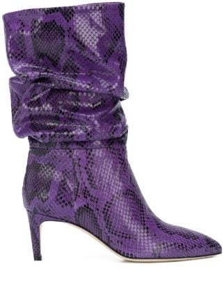 Paris Texas snake-effect 65mm Ankle Boots - Farfetch