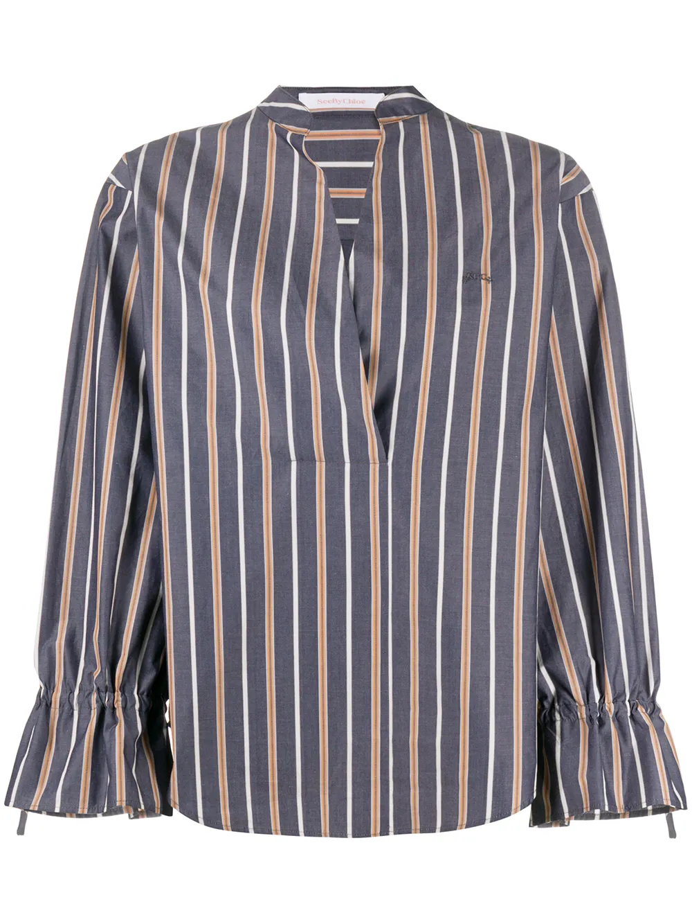 See By Chloé Bluse Mit V-Ausschnitt HuqiO ZND5J See By Chloé Bluse Mit V-Ausschnitt HuqiO ZND5J
