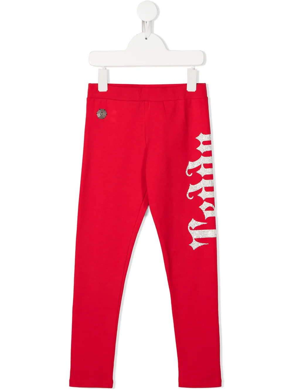 Philipp Plein Junior легинсы с логотипом из кристаллов