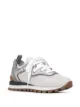 Image 2 of Brunello Cucinelli panelled lace-up sneakers