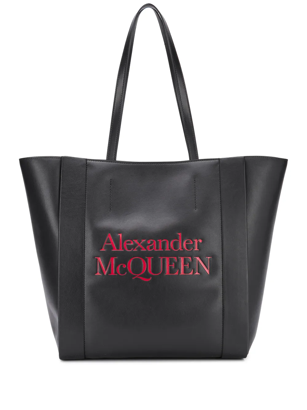Click to view more detailed imagery on our partner's website Alexander Mcqueen Logo-print Tote Bag In Black
