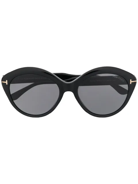 TOM FORD Eyewear FT0763 01A 圆框太阳眼镜