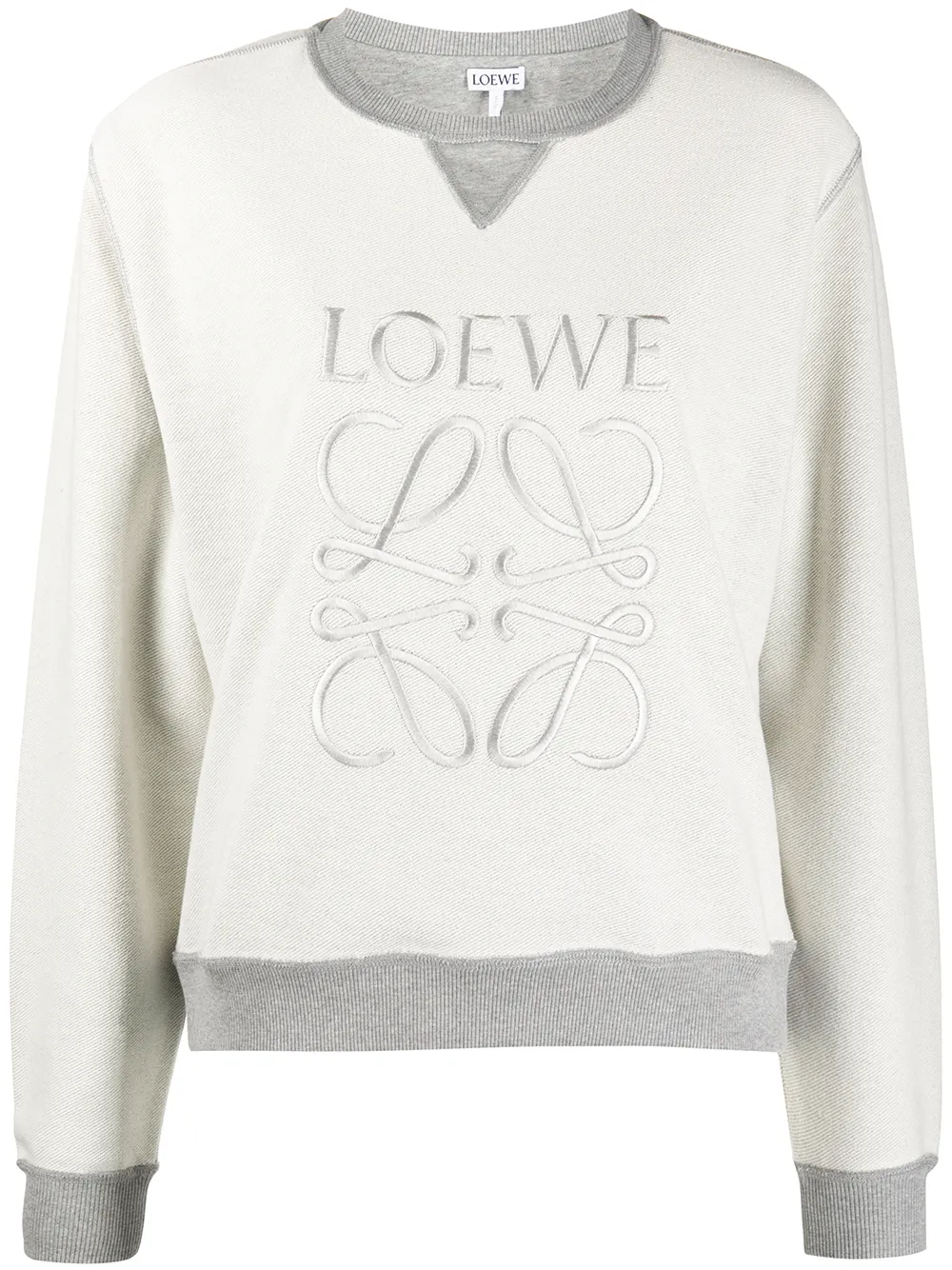 Shop Loewe Logo Embroidered Inside Out Sweatshirt With Express Delivery Farfetch