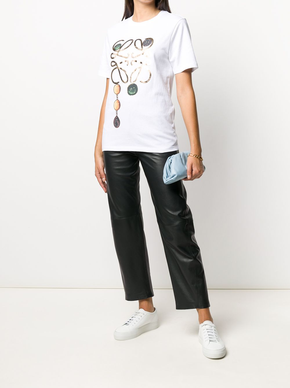 фото Loewe jewel logo-print t-shirt