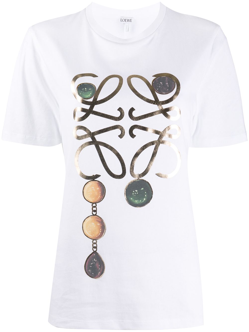 фото Loewe jewel logo-print t-shirt