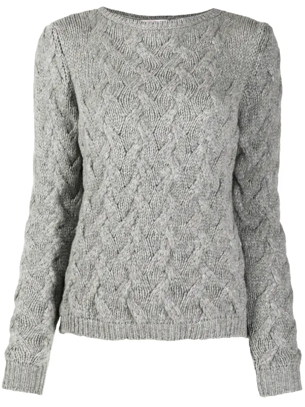 cable knit cashmere sweater