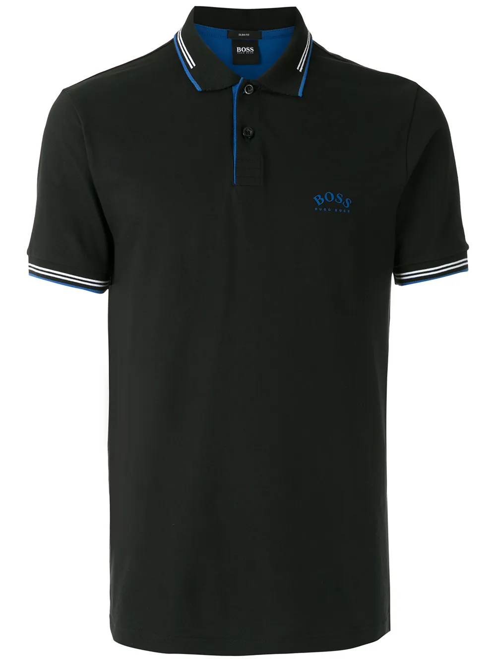 Click to view more detailed imagery on our partner's website Hugo Boss Logo-embroidered Polo Shirt In Black