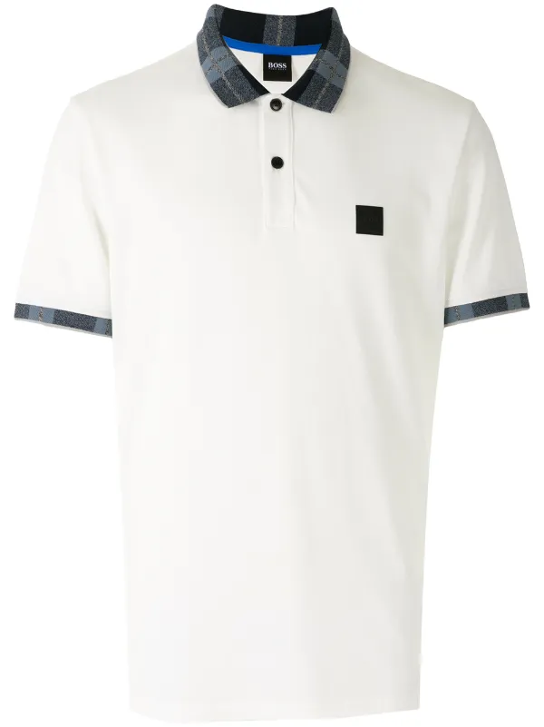 boss polo white