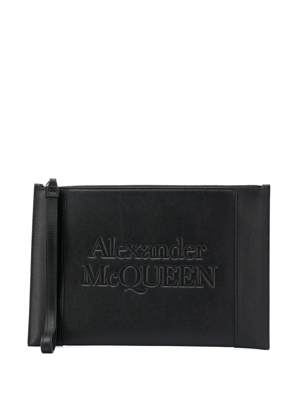 Alexander McQueen logo-embossed Zip Clutch - Farfetch